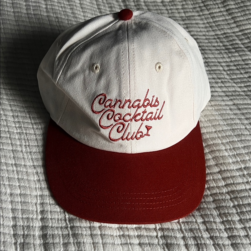White and Red Hat